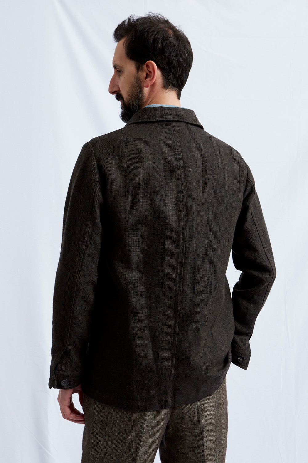 MASAI jacket HEMP WOOL cotton brown 2226