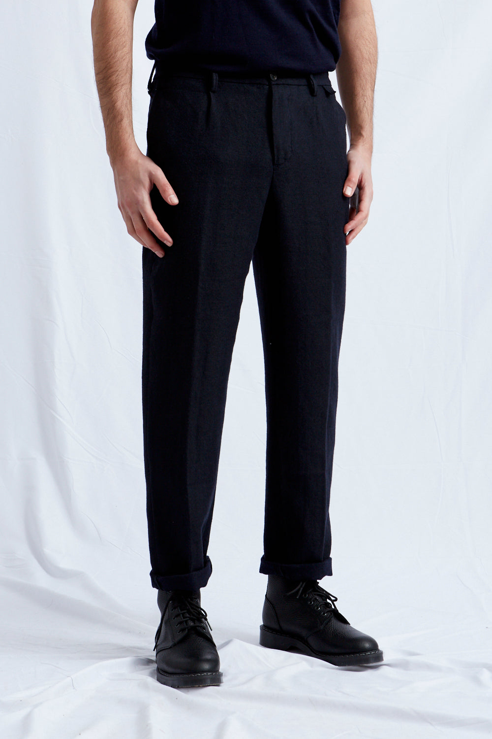MINIERA hemp wool cotton navy 2233