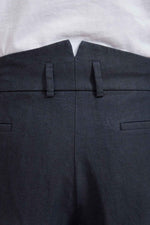 MINIERA hemp cotton herringbone navy 3136