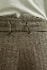 MINIERA hemp cotton herringbone green 3137