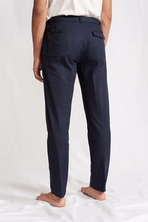 officer HARD TWIST cotton navy 1151