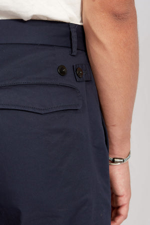 officer HARD TWIST cotton navy 1151