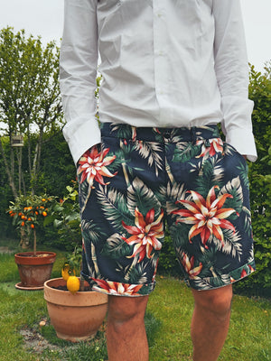 DESERT cotton linen HAWAII print 9101
