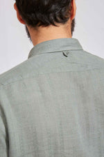 STUDIO hundred natural dobby linen sage 3107