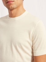 round collar butter merino