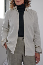 Camicia donna VITTI velluto a coste super morbido burro
