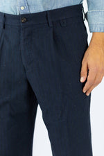 MINIERA fantasia righe blu navy 1257